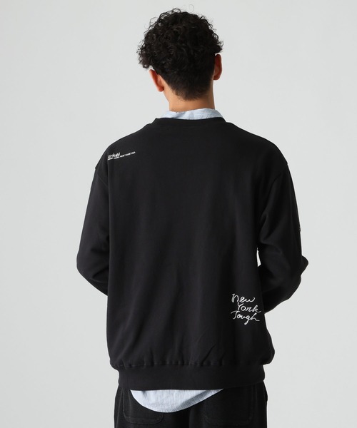 Manhattan Portage（マンハッタンポーテージ）の「【Manhattan Portage(マンハッタンポーテージ)】刺繍スウェットプルオーバー（Tシャツ/カットソー・メンズ・ブラック/アイボリー・MEDIUM/LARGE）」の7枚目の写真