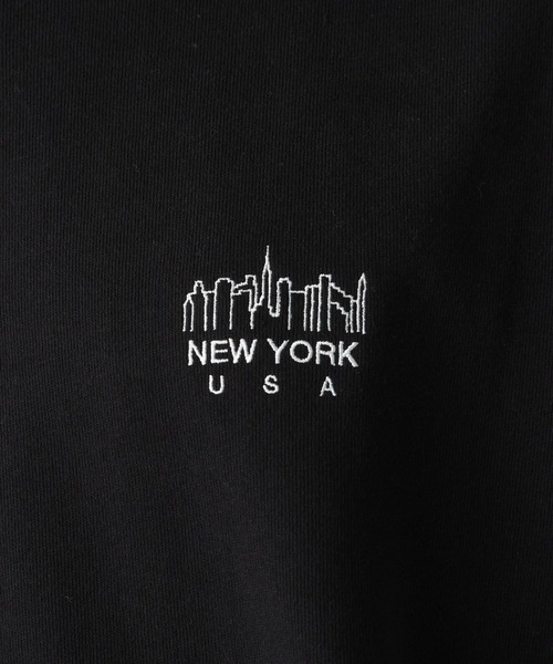 Manhattan Portage（マンハッタンポーテージ）の「【Manhattan Portage(マンハッタンポーテージ)】刺繍スウェットプルオーバー（Tシャツ/カットソー・メンズ・ブラック/アイボリー・MEDIUM/LARGE）」の10枚目の写真