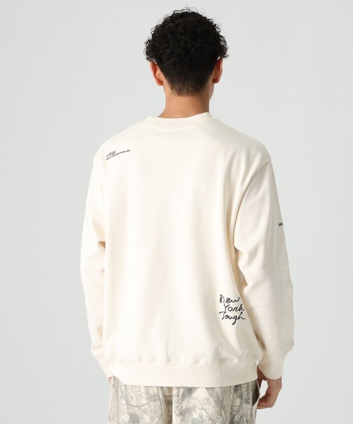 Manhattan Portage（マンハッタンポーテージ）の「【Manhattan Portage(マンハッタンポーテージ)】刺繍スウェットプルオーバー（Tシャツ/カットソー・メンズ・ブラック/アイボリー・MEDIUM/LARGE）」の14枚目の写真
