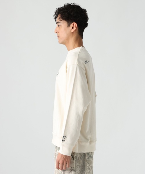 Manhattan Portage（マンハッタンポーテージ）の「【Manhattan Portage(マンハッタンポーテージ)】刺繍スウェットプルオーバー（Tシャツ/カットソー・メンズ・ブラック/アイボリー・MEDIUM/LARGE）」の17枚目の写真