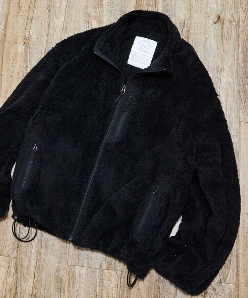 FREAK'S STORE(フリークスストア)の「限定展開 ミリタリー シャギー ジップ ブルゾン(ブルゾン・メンズ・オリーブ/チャコールグレー/ブラック・MEDIUM/SMALL/LARGE)」の2枚目の写真