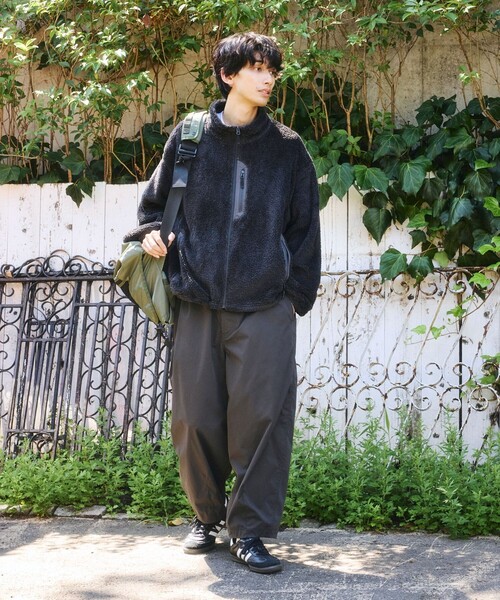 FREAK'S STORE(フリークスストア)の「限定展開 ミリタリー シャギー ジップ ブルゾン(ブルゾン・メンズ・オリーブ/チャコールグレー/ブラック・MEDIUM/SMALL/LARGE)」の8枚目の写真