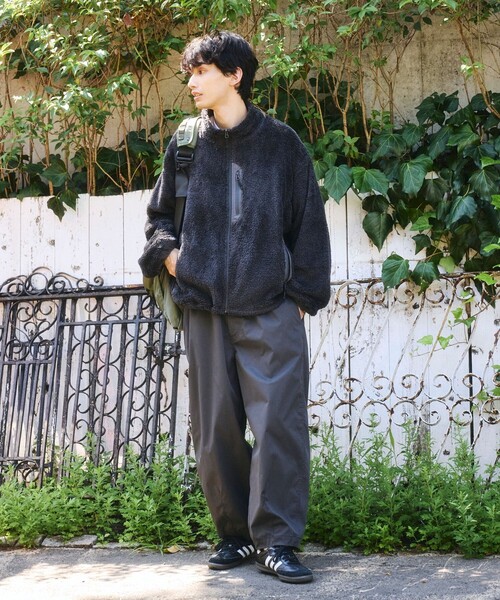 FREAK'S STORE(フリークスストア)の「限定展開 ミリタリー シャギー ジップ ブルゾン(ブルゾン・メンズ・オリーブ/チャコールグレー/ブラック・MEDIUM/SMALL/LARGE)」の9枚目の写真