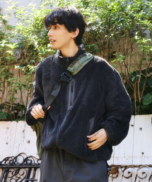 FREAK'S STORE(フリークスストア)の「限定展開 ミリタリー シャギー ジップ ブルゾン(ブルゾン・メンズ・オリーブ/チャコールグレー/ブラック・MEDIUM/SMALL/LARGE)」の14枚目の写真