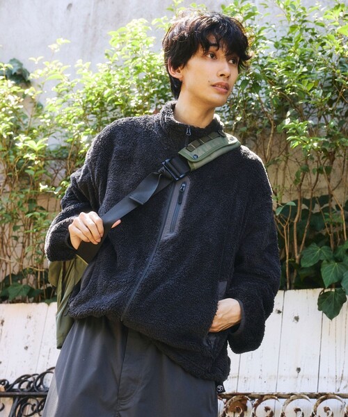 FREAK'S STORE(フリークスストア)の「限定展開 ミリタリー シャギー ジップ ブルゾン(ブルゾン・メンズ・オリーブ/チャコールグレー/ブラック・MEDIUM/SMALL/LARGE)」の15枚目の写真