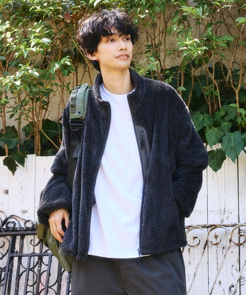 FREAK'S STORE(フリークスストア)の「限定展開 ミリタリー シャギー ジップ ブルゾン(ブルゾン・メンズ・オリーブ/チャコールグレー/ブラック・MEDIUM/SMALL/LARGE)」の17枚目の写真