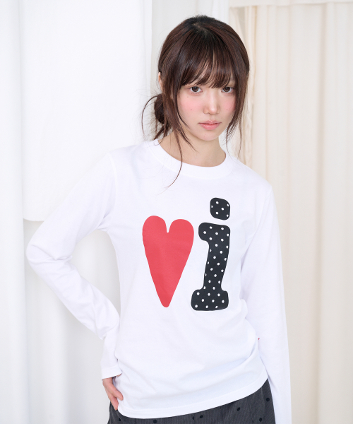Video Jockey（ビデオジョッキー）の「ビビ LS Tシャツ [ホワイト]（Tシャツ/カットソー・レディース・ホワイト・MEDIUM/SMALL）」の4枚目の写真