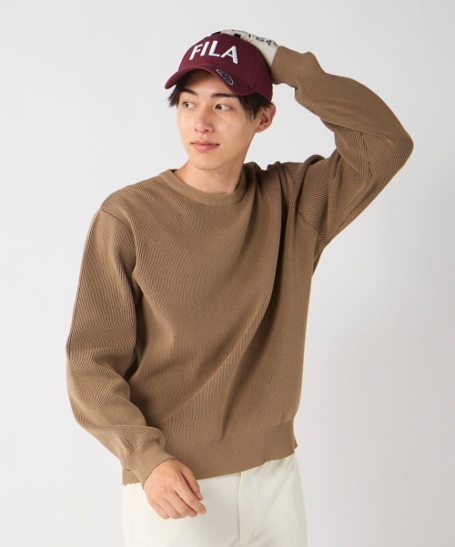 FILA GOLF(フィラゴルフ )の「【FILA GOLF/フィラゴルフ】プレーティングニットセーター ゴルフ(ニット/セーター・メンズ・ブラック/ベージュ・MEDIUM/LARGE/X-LARGE/XX-LARGE)」の10枚目の写真
