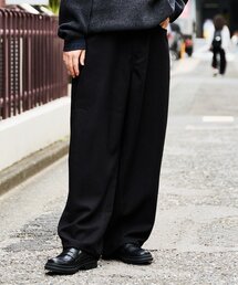 【UNISEX】アソート柄フランネルカーブパンツ