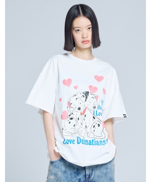 Little sunny bite（リトルサニーバイト）の「【8】【it】【little sunny bite Disney collection】【little sunny bite Disney collection】 little sunny bite ★ Disney 101 big tee（Tシャツ/カットソー・レディース・ブラック/ピンク/ホワイト・MEDIUM/SMALL）」の2枚目の写真