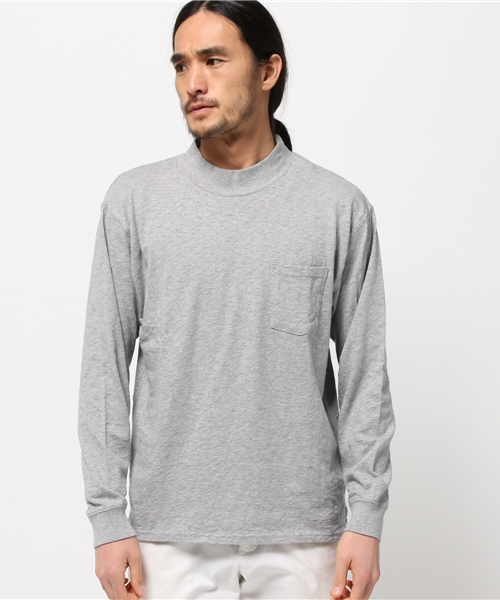 WHO'S WHO gallery（フーズフーギャラリー）の「フルーツモックネック（スウェット・メンズ・ホワイト/ブラック/グレー・LARGE/MEDIUM）」の3枚目の写真