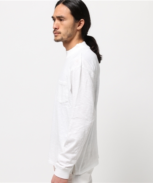 WHO'S WHO gallery（フーズフーギャラリー）の「フルーツモックネック（スウェット・メンズ・ホワイト/ブラック/グレー・LARGE/MEDIUM）」の5枚目の写真