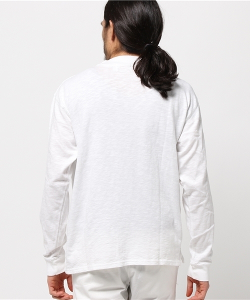 WHO'S WHO gallery（フーズフーギャラリー）の「フルーツモックネック（スウェット・メンズ・ホワイト/ブラック/グレー・LARGE/MEDIUM）」の6枚目の写真