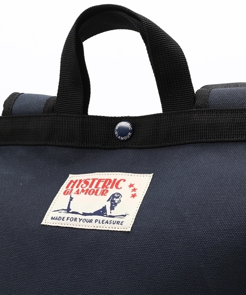 HYSTERIC GLAMOUR(ヒステリックグラマー)の「COLLEGE LEAGUE キャンバス2WAYリュック(バックパック/リュック・メンズ・ホワイト系その他/ネイビー・FREE)」の6枚目の写真