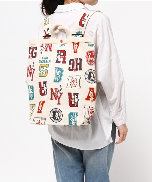 HYSTERIC GLAMOUR(ヒステリックグラマー)の「COLLEGE LEAGUE キャンバス2WAYリュック(バックパック/リュック・メンズ・ホワイト系その他/ネイビー・FREE)」の13枚目の写真