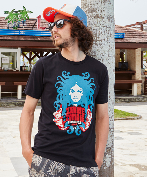 HYSTERIC GLAMOUR(ヒステリックグラマー)の「ZOMBIE ZOMBIE pt T-SH(Tシャツ/カットソー・メンズ・ホワイト/イエロー/ブラック・MEDIUM/SMALL/LARGE/X-LARGE)」の1枚目の写真