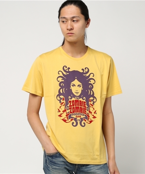 HYSTERIC GLAMOUR(ヒステリックグラマー)の「ZOMBIE ZOMBIE pt T-SH(Tシャツ/カットソー・メンズ・ホワイト/イエロー/ブラック・MEDIUM/SMALL/LARGE/X-LARGE)」の7枚目の写真