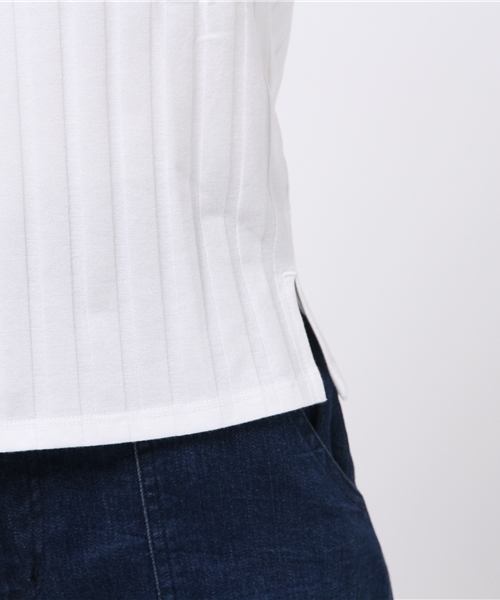 WEGO（ウィゴー）の「WEGO/ワイドリブVネックTシャツ（Tシャツ/カットソー・レディース・イエロー/ブラック/パープル/ホワイト・FREE）」の11枚目の写真