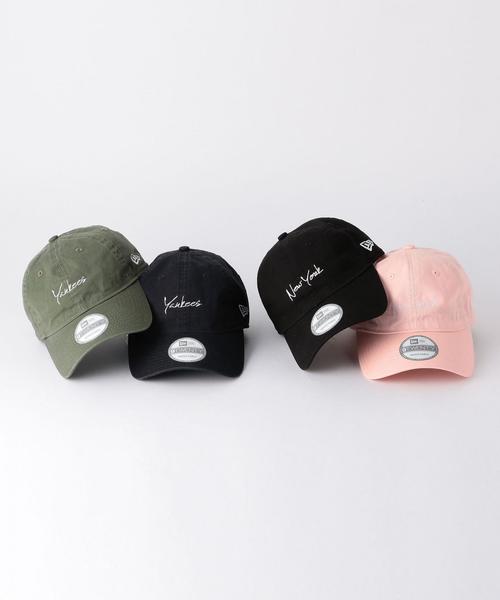 NEW ERA（ニューエラ）の「【別注】 ＜NEW ERA＞ ∴ 9TWENTY NY/キャップ◆（キャップ・メンズ・ブラック/ライトピンク・ONE SIZE）」の10枚目の写真
