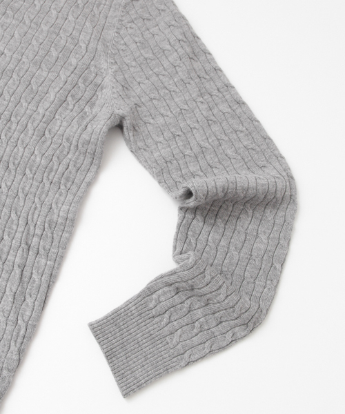 URBAN RESEARCH Sonny Label(アーバンリサーチサニーレーベル)の「Sonny Label ウォッシャブルウールケーブルプルオーバー(ニット/セーター・レディース・テラコッタ/ベージュ/ネイビー/ブラウン系その他/グレー・FREE)」の6枚目の写真