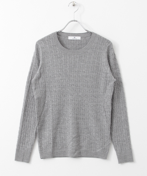 URBAN RESEARCH Sonny Label(アーバンリサーチサニーレーベル)の「Sonny Label ウォッシャブルウールケーブルプルオーバー(ニット/セーター・レディース・テラコッタ/ベージュ/ネイビー/ブラウン系その他/グレー・FREE)」の10枚目の写真