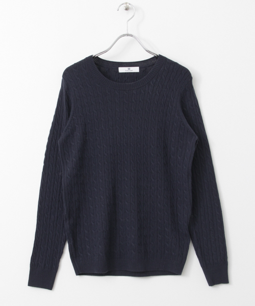 URBAN RESEARCH Sonny Label(アーバンリサーチサニーレーベル)の「Sonny Label ウォッシャブルウールケーブルプルオーバー(ニット/セーター・レディース・テラコッタ/ベージュ/ネイビー/ブラウン系その他/グレー・FREE)」の14枚目の写真