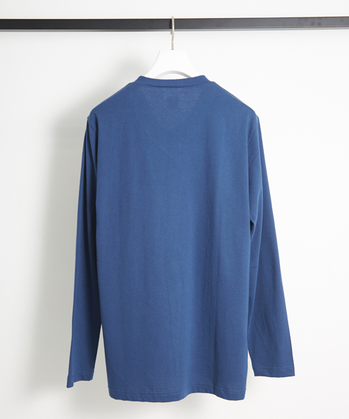 STUDIOUS(ステュディオス)の「【ZOZO限定】STUDIOUS シルキータッチVネックロンT - made in japan - (Tシャツ/カットソー・メンズ・ブルー/ホワイト/ブラック/ワイン/イエロー・3/2/1)」の10枚目の写真