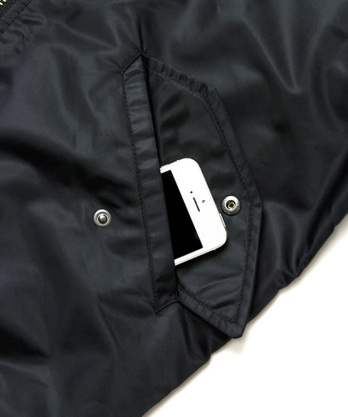 JACKROSE（ジャックローズ）の「フード付きリバーシブルMA-1 （MA-1・メンズ・カーキ/ブラック・L/XL/M）」の14枚目の写真