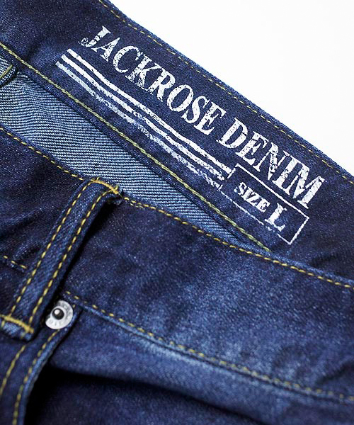 JACKROSE(ジャックローズ)の「スーパーストレッチベーシックデニム(デニムパンツ・メンズ・サックスブルー/インディゴブルー・L/S/M/XL)」の3枚目の写真