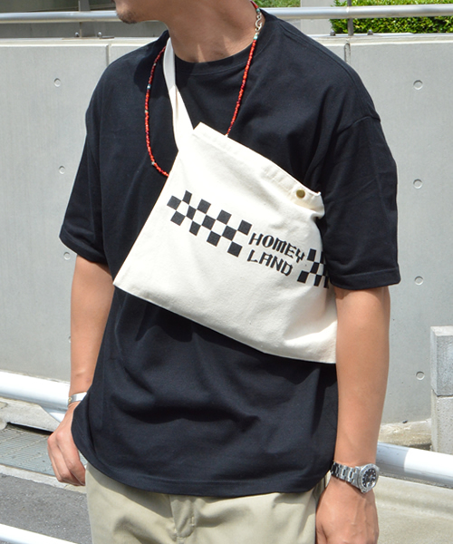 ROOPTOKYO(ループトウキョウ)の「Homeyland/ホーミーランド CANVAS SACOCHE(ショルダーバッグ・メンズ・ナチュラル・FREE)」の1枚目の写真