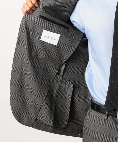 green label relaxing 上下スーツ　美品 ウール混 green label relaxing ジャケット テーラードジャケット A+ TWPU