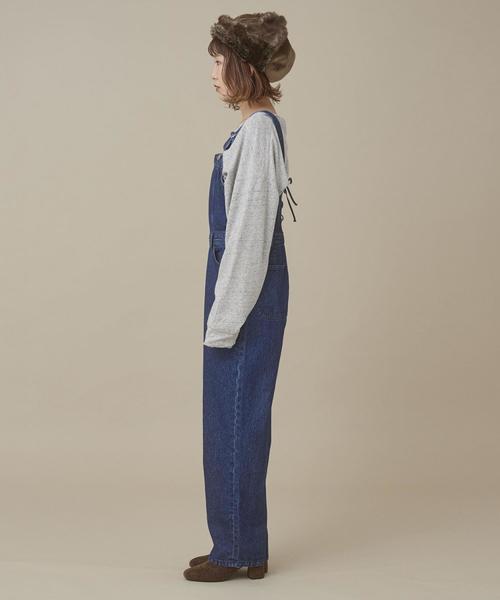 Another Edition(アナザーエディション)の「デニムレースアップサロペット(つなぎ/オールインワン・レディース・ターコイズブルー/コバルトブルー・MEDIUM/SMALL)」の16枚目の写真