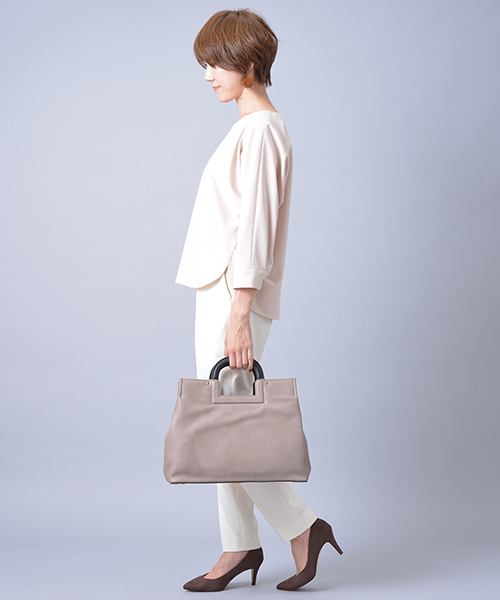 RIVE DROITE（リヴドロワ）の「スクエアクリ手シュリンクBAG（ハンドバッグ・レディース・サックスブルー/モカ・FREE）」の10枚目の写真