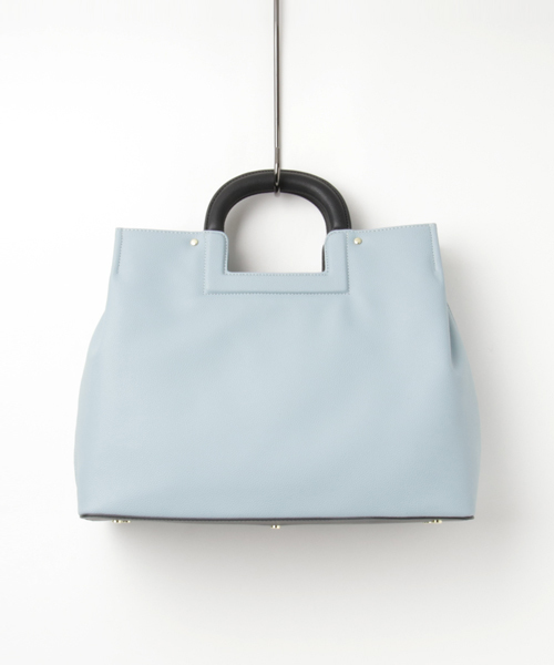 RIVE DROITE（リヴドロワ）の「スクエアクリ手シュリンクBAG（ハンドバッグ・レディース・サックスブルー/モカ・FREE）」の9枚目の写真