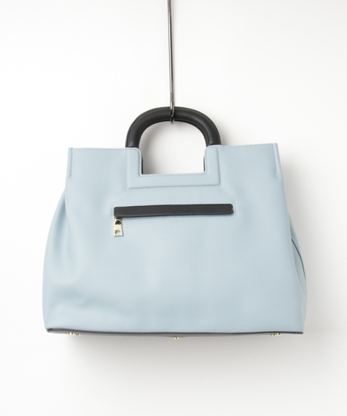 RIVE DROITE（リヴドロワ）の「スクエアクリ手シュリンクBAG（ハンドバッグ・レディース・サックスブルー/モカ・FREE）」の8枚目の写真