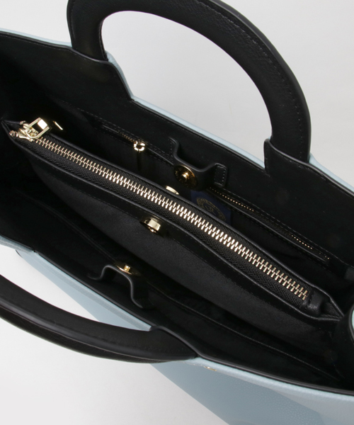 RIVE DROITE（リヴドロワ）の「スクエアクリ手シュリンクBAG（ハンドバッグ・レディース・サックスブルー/モカ・FREE）」の7枚目の写真