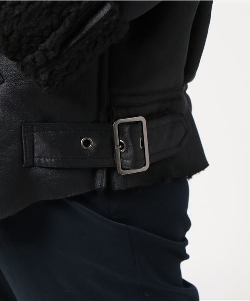 SLY(スライ)の「FAUX MOUTON OVER JK(その他アウター・レディース・ブラック/グレー/オレンジ系その他・1/2)」の11枚目の写真