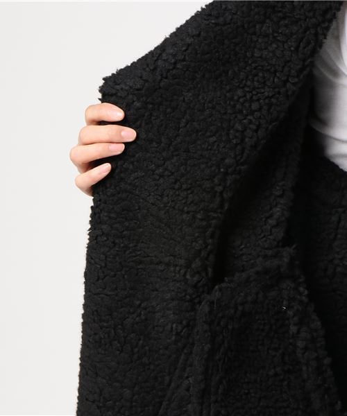 SLY(スライ)の「FAUX MOUTON OVER JK(その他アウター・レディース・ブラック/グレー/オレンジ系その他・1/2)」の9枚目の写真