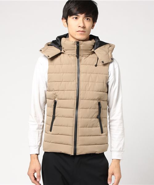 ポリピーチ中綿ベスト ダウンベスト ジャケット アウター セール ダウンベスト Styleblock スタイルブロック のファッション 公式の店舗 の ダウンベスト