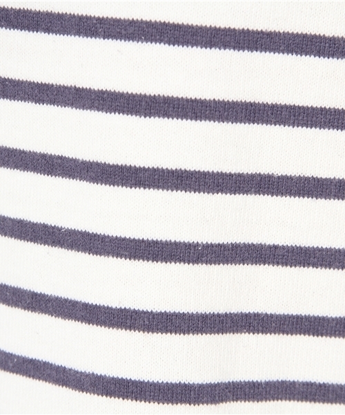 Another Edition（アナザーエディション）の「AE CテンジクBOR LSL（Tシャツ/カットソー・レディース・オフホワイト/レッド/ネイビー・フリー）」の8枚目の写真