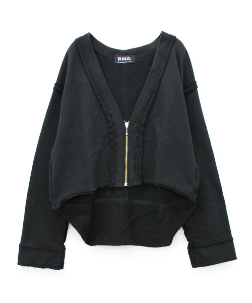 RNA（アールエヌエー）の「M0843 カットオフシームZIPカーディガン（カーディガン/ボレロ・レディース・ベージュ/イエロー/ブラック・MEDIUM）」の2枚目の写真
