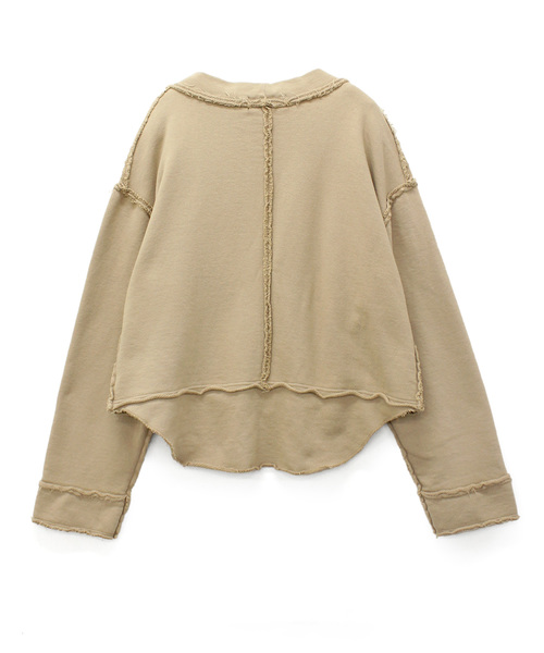 RNA（アールエヌエー）の「M0843 カットオフシームZIPカーディガン（カーディガン/ボレロ・レディース・ベージュ/イエロー/ブラック・MEDIUM）」の18枚目の写真