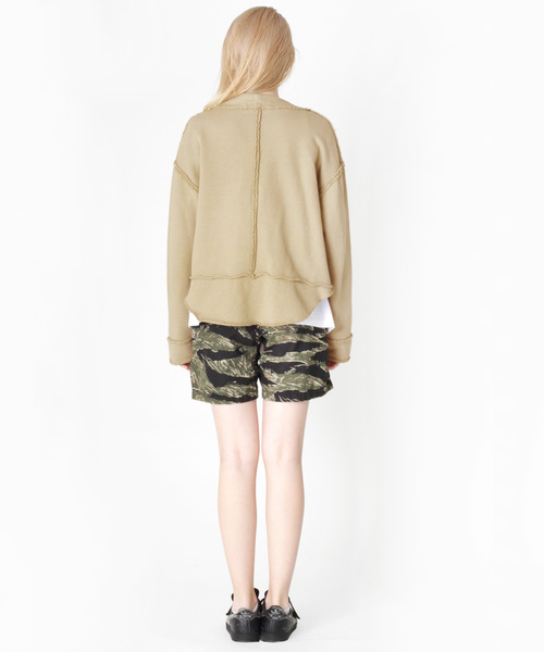 RNA（アールエヌエー）の「M0843 カットオフシームZIPカーディガン（カーディガン/ボレロ・レディース・ベージュ/イエロー/ブラック・MEDIUM）」の22枚目の写真