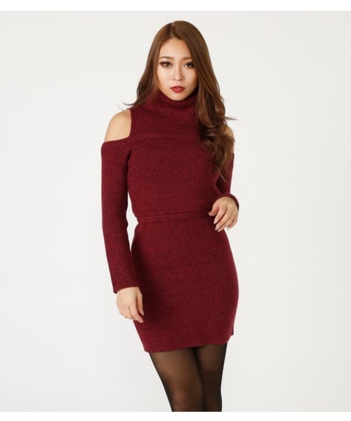 セール Openショルダータイトknit ワンピース ワンピース Rienda リエンダ のファッション通販 Zozotown