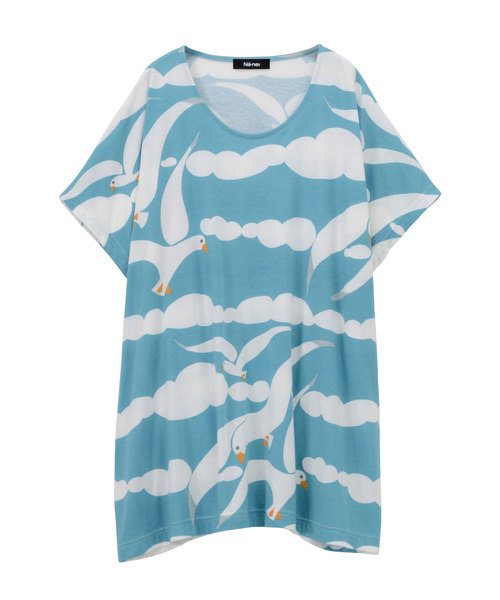 Ne-net（ネネット）の「カモメ T（Tシャツ/カットソー・レディース・パープル/ブルー・02）」の10枚目の写真