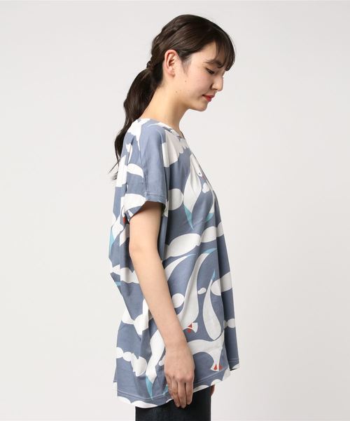 Ne-net（ネネット）の「カモメ T（Tシャツ/カットソー・レディース・パープル/ブルー・02）」の3枚目の写真