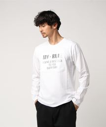 エンボス加工×立体箔プリント　ロングスリーブTシャツ