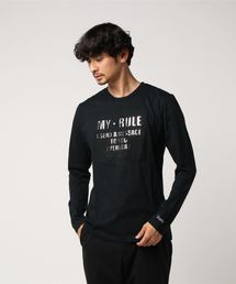 エンボス加工×立体箔プリント ロングスリーブTシャツ