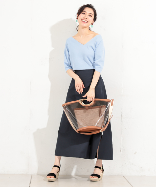 RIVE DROITE（リヴドロワ）の「サイドZIPスリットスカート（スカート・レディース・キャメル/レッド/ネイビー・FREE）」の9枚目の写真