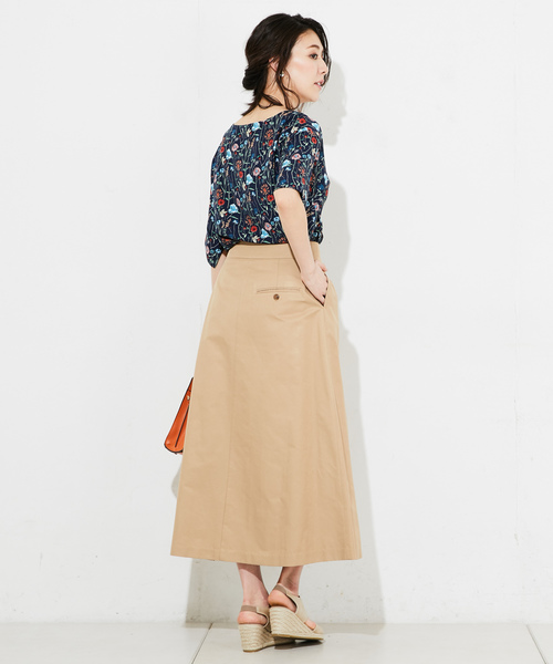 RIVE DROITE（リヴドロワ）の「サイドZIPスリットスカート（スカート・レディース・キャメル/レッド/ネイビー・FREE）」の7枚目の写真